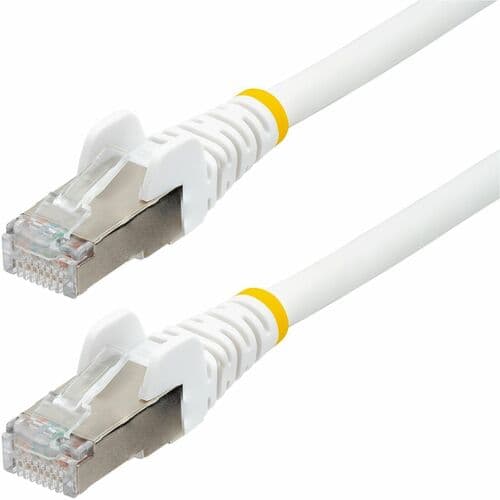 CAT6A ETHERNET CABLE - WHITE 10GBE S/FTP LSZH 100W POE