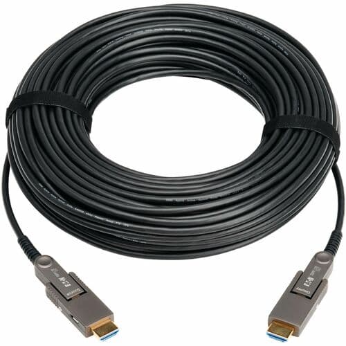 HDMI FIBER ACTIVE OPTICAL CABLE DETACH CONNECTORS M/M 8K BLACK 40M