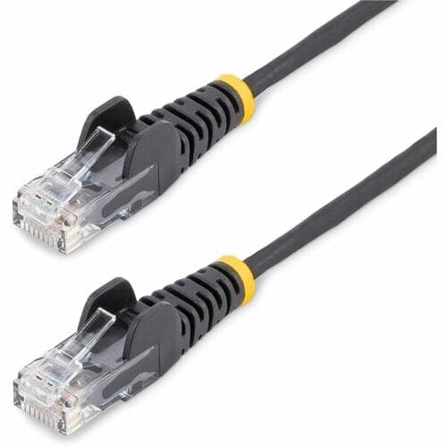 SLIM CAT6 CABLE BLACK LSZH SLIM SNAGLESS RJ45 UTP PATCH CABLE