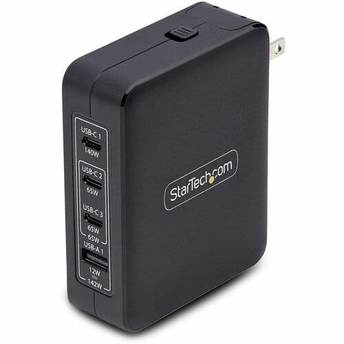 140W USB-C WALL CHARGER GAN POWER ADAPTER PD 3.1 USB-C/USB-A
