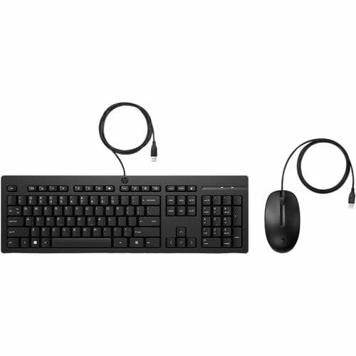HP 225 WIRED MOUSE AND KB G2