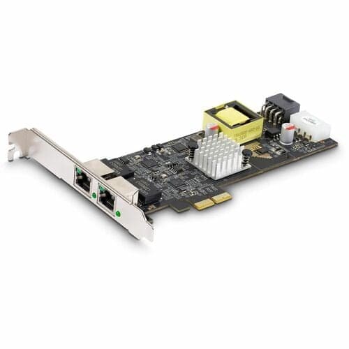 2-PORT 2.5GBPS NETWORK CARD - PCIE 802.3AF/AT POE+ ETHERNET NIC
