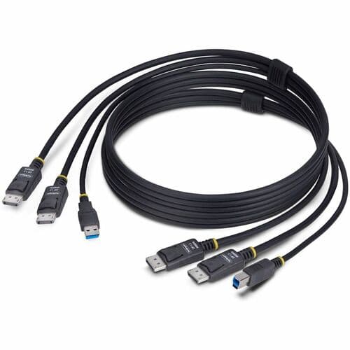 6FT DUAL-DP/USB KVM CABLE - FOR DUAL-MONITOR DISPLAYPORT KVM