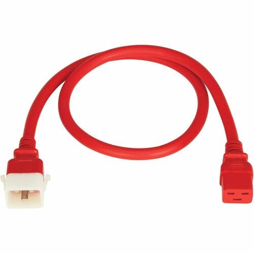 PDU POWER CORDS C19 P-LOCK C20 HEAVY-DUTY 20A 12AWG 3FT RED 6 PACK