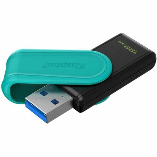 128GB PORTABLE USB 3.2 GEN1 DATATRAVELER EXODIA S BLK/TURQUOISE