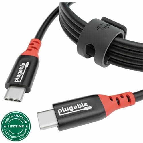 PLUGABLE USB-C CHARGING CABLE 240W WITH DATA BLOCKING 2 METER