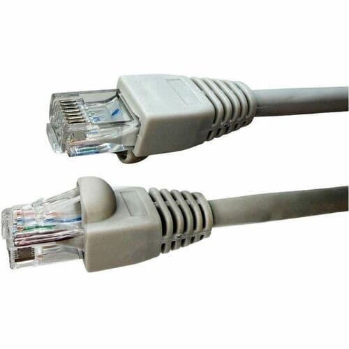 100FT CAT6A 10GBPS PATCH CABLE SNAGLESS PURE COPPER GRAY UTP RJ45