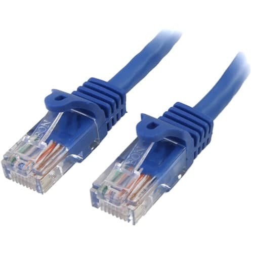3FT BLUE CAT5E CABLE SNAGLESS ETHERNET CABLE GIGABIT LAN RJ45