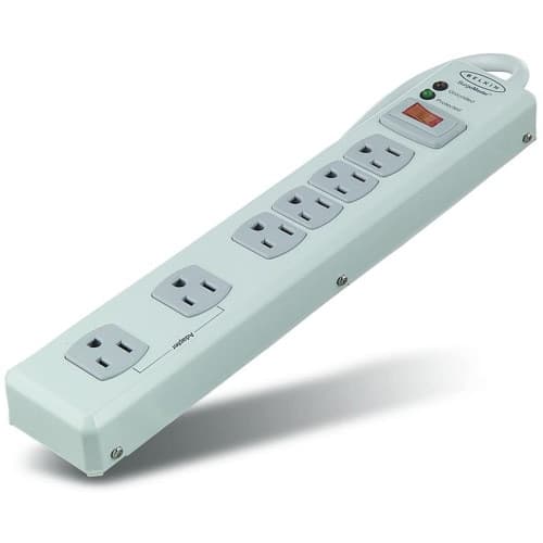 6OUT METAL SURGE 15FT CORD METAL SURGE PROTECTOR