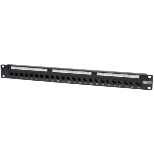 24PORT CAT5E RJ45 PATCH PANEL T568A/B 1U RACKMOUNT