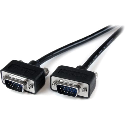 6FT LOW PROFILE VGA CABLE 1920X1200 HD15 MONITOR CABLE M/M