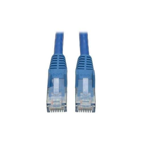 3FT CAT6 PATCH CABLE M/M BLUE GIGABIT MOLDED SNAGLESS PVC RJ45