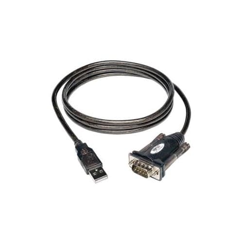 5FT USB TO SERIAL ADAPTER CABLE USB-A TO DB9 9PIN RS232 M/M