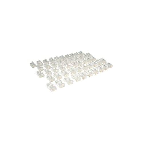 50PK MODULAR RJ45 CONNECTORS CAT5E STRANDED