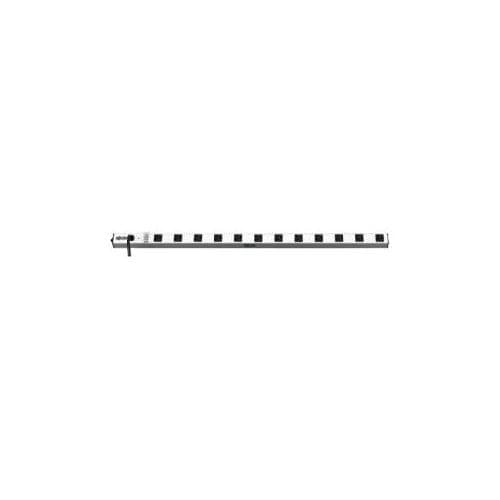 12 OUTLET POWER STRIP VERTICAL 15 FT CORD METAL 120V 15A 5-15P 36