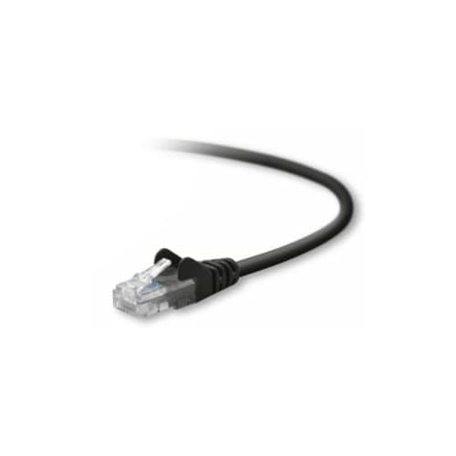3FT CAT5E BLACK PATCH CORD SNAGLESS ROHS