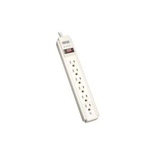6OUT SURGE STRIP 4 FT CORD 790 JOULES GRAY 5-15P MOUNTABLE