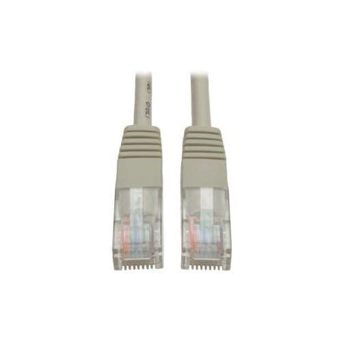 25FT CAT5E GRAY PATCH CABLE CAT5 MOLDED RJ45 M/M 350MHZ PVC UTP