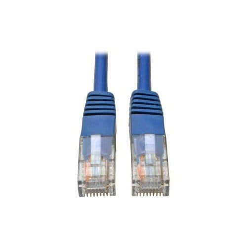 5FT CAT5 CAT5E BLUE PATCH CABLE MOLDED RJ45 M/M 350MHZ PVC UTP