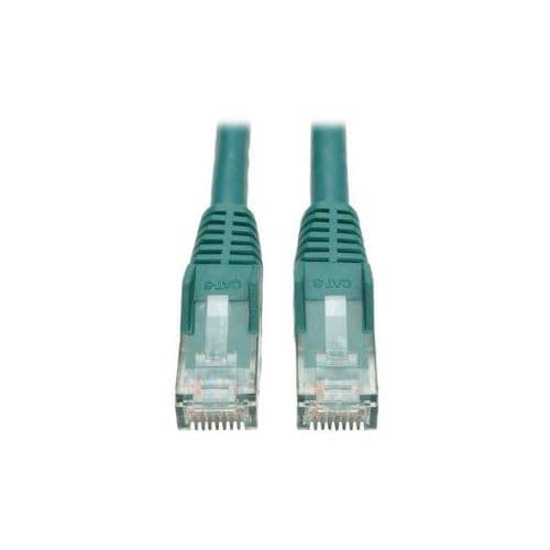 3FT CAT6 PATCH CABLE M/M GREEN GIGABIT MOLDED SNAGLESS PVC RJ45