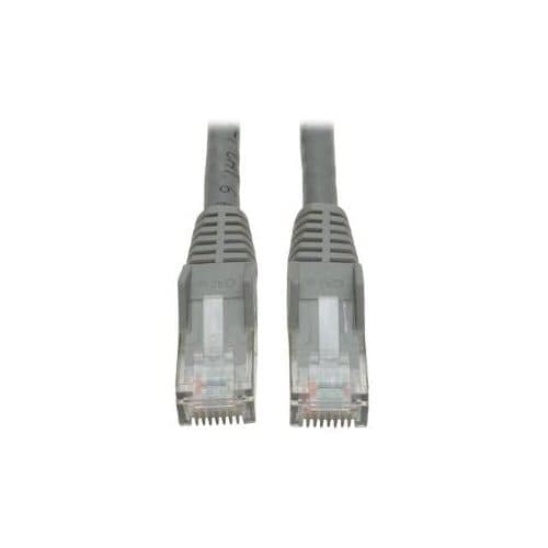 7FT CAT6 PATCH CABLE M/M GRAY GIGABIT MOLDED SNAGLESS PVC RJ45