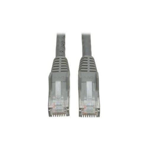 10FT CAT6 PATCH CABLE M/M GRAY GIGABIT MOLDED SNAGLESS PVC RJ45