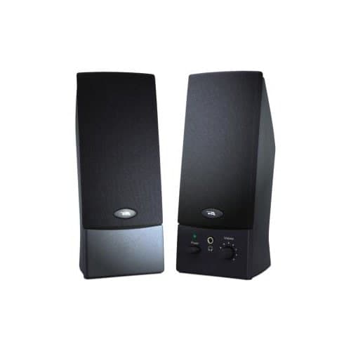 OEM BLACK 2PC 3W SPEAKERS VOL POWER HEADPHONE JACK RT SPEAKER