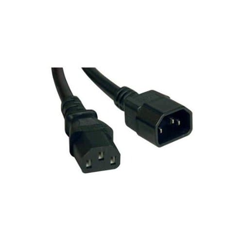 6FT POWER EXTENSION CORD 14 AWG 15A C14 TO C13 HEAVY DUTY