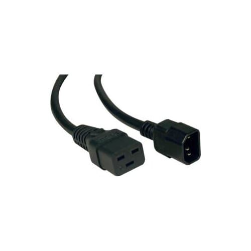6FT POWER EXTENSION CORD 14AWG 15A C19 TO C14 HEAVY DUTY