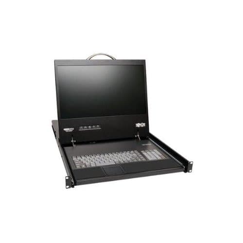 16PORT IP KVM RACK CONSOLE 1U 19FT LCD KEYBOARD CAT5 2 USERS