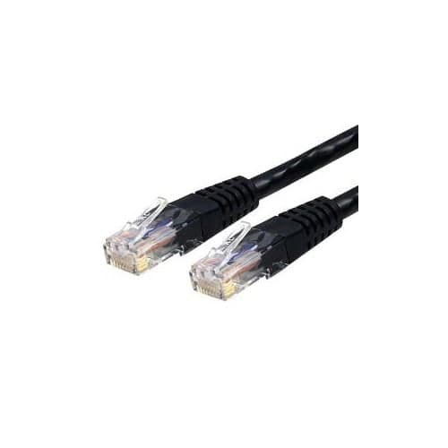 1FT BLACK CAT6 ETHERNET CABLE RJ45 UTP PATCH CABLE GIGABIT LAN