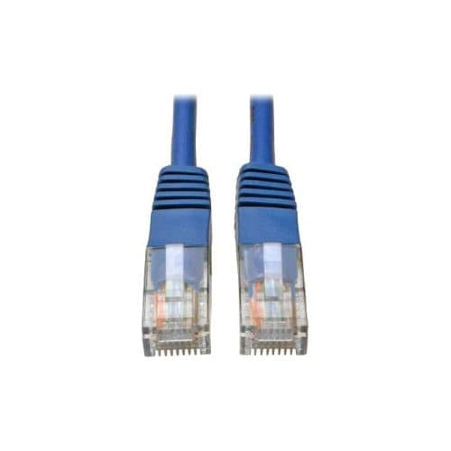 4FT CAT5 CAT5E BLUE PATCH CABLE MOLDED RJ45 M/M 350MHZ PVC UTP