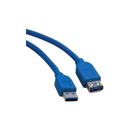 10FT USB EXTENSION CABLE USB MF USB 3.0 SUPERSPEED DEVICE A/A BLUE