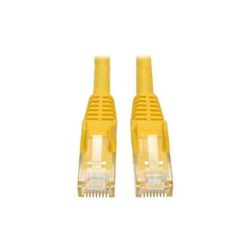 7FT CAT6 PATCH CABLE M/M YELLOW GIGABIT MOLDED SNAGLESS PVC RJ45
