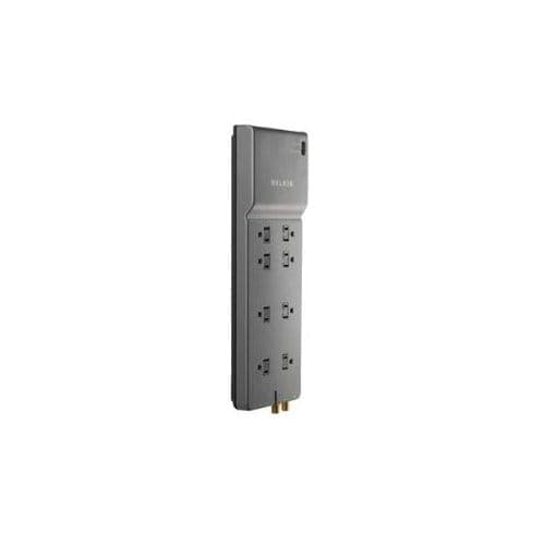 8OUT SURGE PROTECTOR 12FT CORD HOME/OFFICE W/TELEPHONE LINE