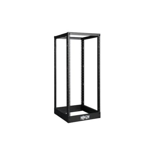 25U 4 POST OPEN FRAME RACK NETWORK SERVER CABINET 1000LBS