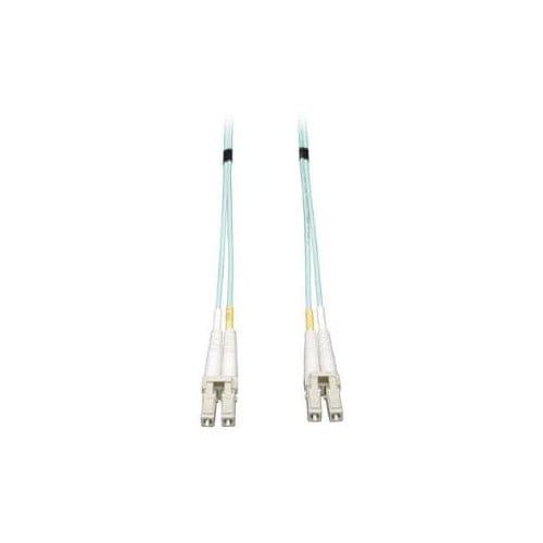 1M 10GB DUPLEX FIBER MMF LC/LC 50/125 LSZH AQUA PATCH