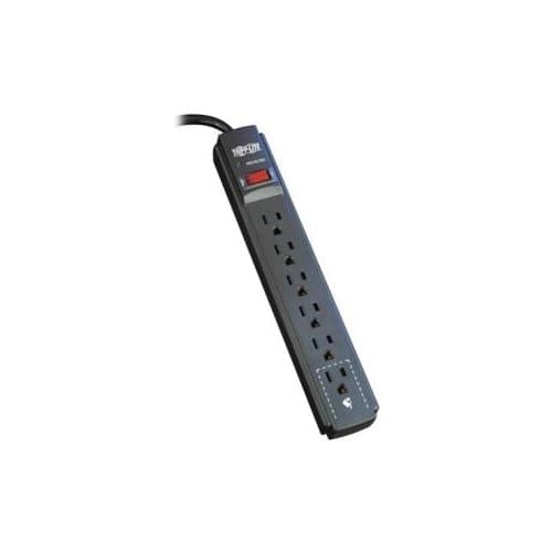 6OUT SURGE STRIP 6 FT CORD 790 JOULES BLACK 5-15P MOUNTABLE