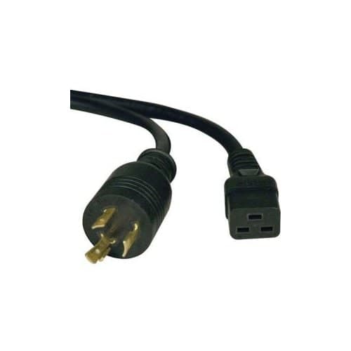10FT POWER EXTENSION CORD 12AWG 20A C19 TO L6-20P FOR PDU/UPS