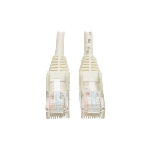 7FT CAT5E WHITE PATCH CABLE CAT5 SNAGLESS MOLDED M/M RJ45 350MZ