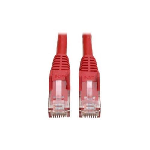 15FT CAT6 PATCH CABLE M/M RED GIGABIT MOLDED SNAGLESS PVC RJ45