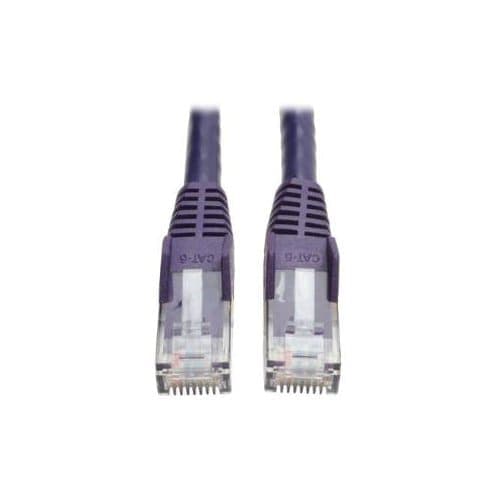 3FT CAT6 PATCH CABLE M/M PURPLE GIGABIT MOLDED SNAGLESS PVC RJ45