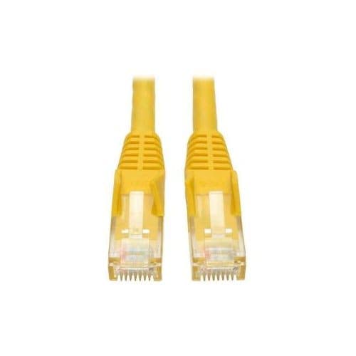 6FT CAT6 PATCH CABLE M/M YELLOW GIGABIT MOLDED SNAGLESS PVC RJ45