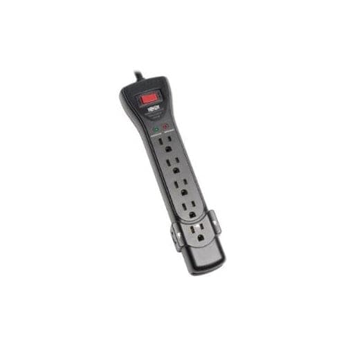 7 OUTLET SURGE STRIP 7 FT CORD 2160 JOULES BLACK 5-15R 15A BREAKE