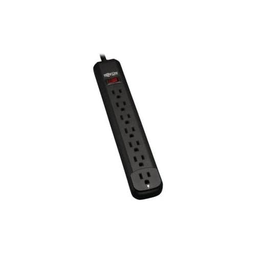 7 OUTLET POWER STRIP 15A 5-15R 12 FT CORD 120V BLACK HOUSING