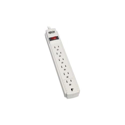 6 OUTLET POWER STRIP 15A 5-15R 15 FT CORD 120V MOUNTABLE