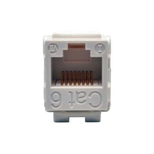 CAT6 / CAT5E 110 KEYSTONE JACK 110 STYLE PUNCHDOWN WHITE RJ45-F