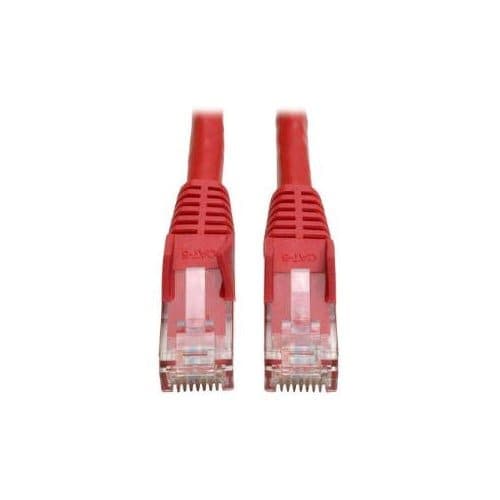 1FT CAT6 PATCH CABLE M/M RED GIGABIT MOLDED SNAGLESS PVC RJ45