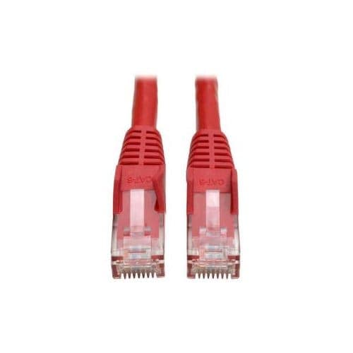 7FT CAT6 PATCH CABLE M/M RED GIGABIT MOLDED SNAGLESS PVC RJ45