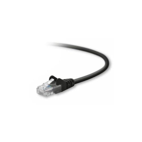25FT CAT5E BLACK SNAGLESS RJ45 M/M PATCH CABLE
